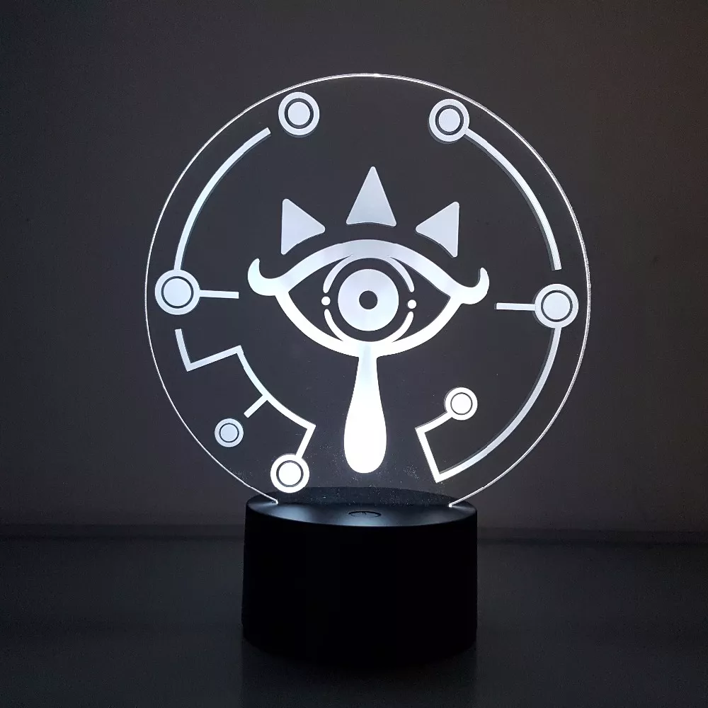 2078197480 Luminária Zelda ilusão visual 3d led respiração da selvagem luz noturna 7 cores usb link figura de ação brinquedo de jogo de anime