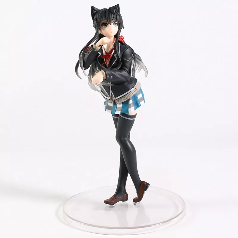 2078791120 Action Figure Anime My Romantic Teenage Comedy Snafu yukino yukinoshita gato orelha uniforme ver figura collectible anime sexy beleza modelo de brinquedo