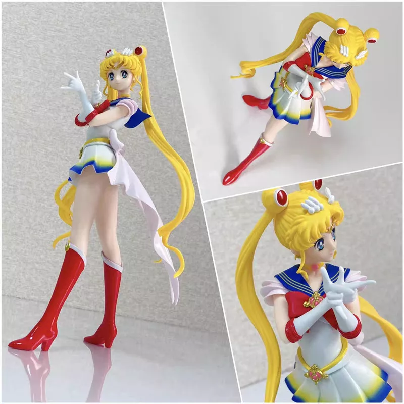 208705297 Action Figure Anime sailor moon figura brilho brilho charme teatral edição ação coleção 23cm modelo de brinquedo anime figura brinquedos para crianças