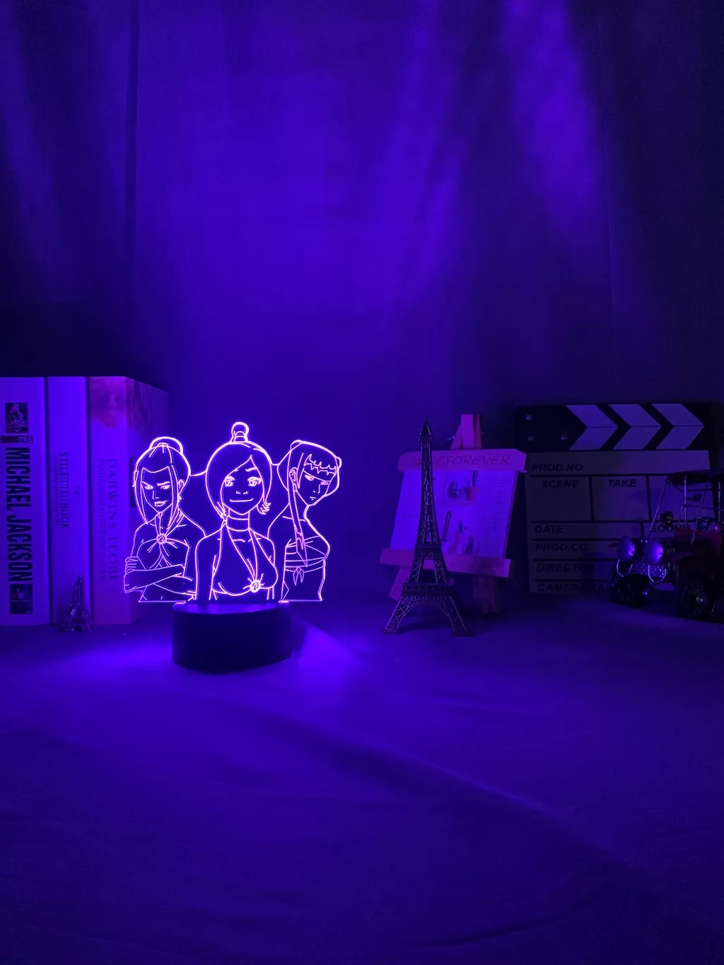 Luminária Avatar luz noturna led acrílica de avatar, a lenda de aang para crianças, quarto de criança, decoração de noite, avatar, ty lee, lâmpada 3d de presente 4