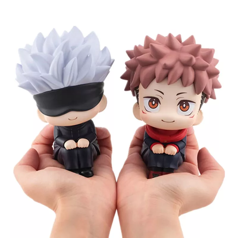 Action Figure Jujutsu Kaisen de pvc do anime, boneco gojo satô itadori yuji look 1