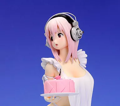 301713663 Action Figure 21cm Nitroplus Super Sonico anime figura valentine super sonico figura de ação sonicomi sonico estatueta collectible modelo brinquedos