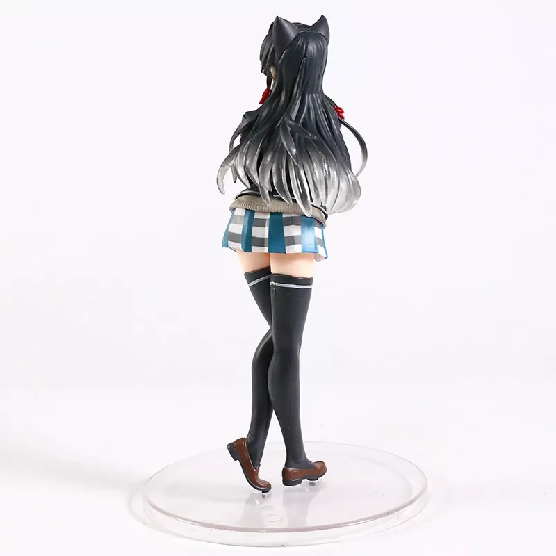 308380644 Action Figure Anime My Romantic Teenage Comedy Snafu yukino yukinoshita gato orelha uniforme ver figura collectible anime sexy beleza modelo de brinquedo