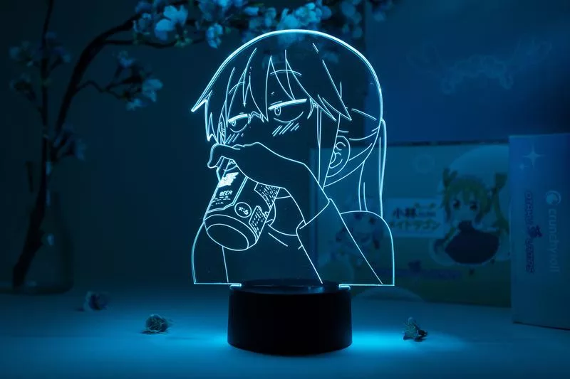 330934255 Luminária Anime Miss Kobayashi Dragon Maid figura led night light para decoração do quarto presente aniversário lâmpada manga 3d luz