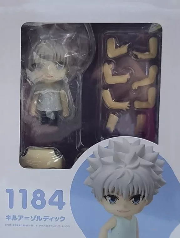 332446244 Action Figure Nendoroid Anime 10cm killua zoldyck hunter × hunter hunter hunter x hunter 1184 figura de ação brinquedos coleção presente natal boneca com caixa