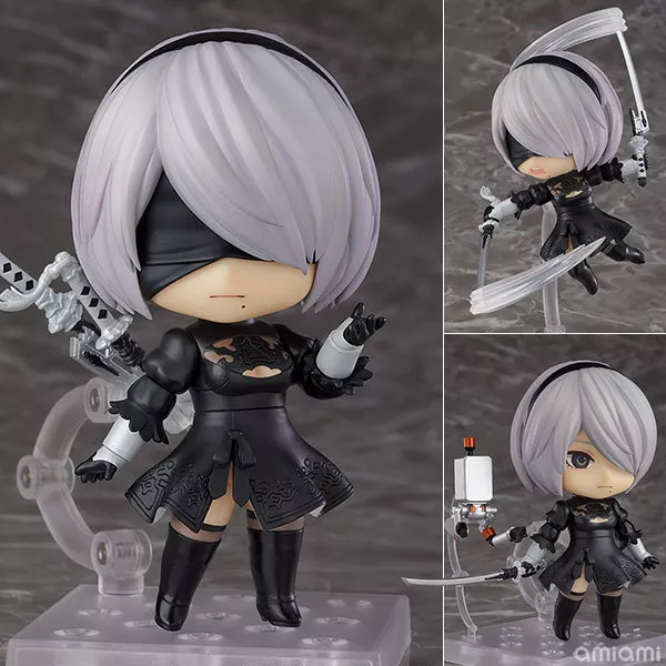 337177400 Action Figure Nendoroid Anime 10cm nier automata nier automata 2b yorha no.2 tipo b figura de ação brinquedos coleção boneca presente de natal com caixa