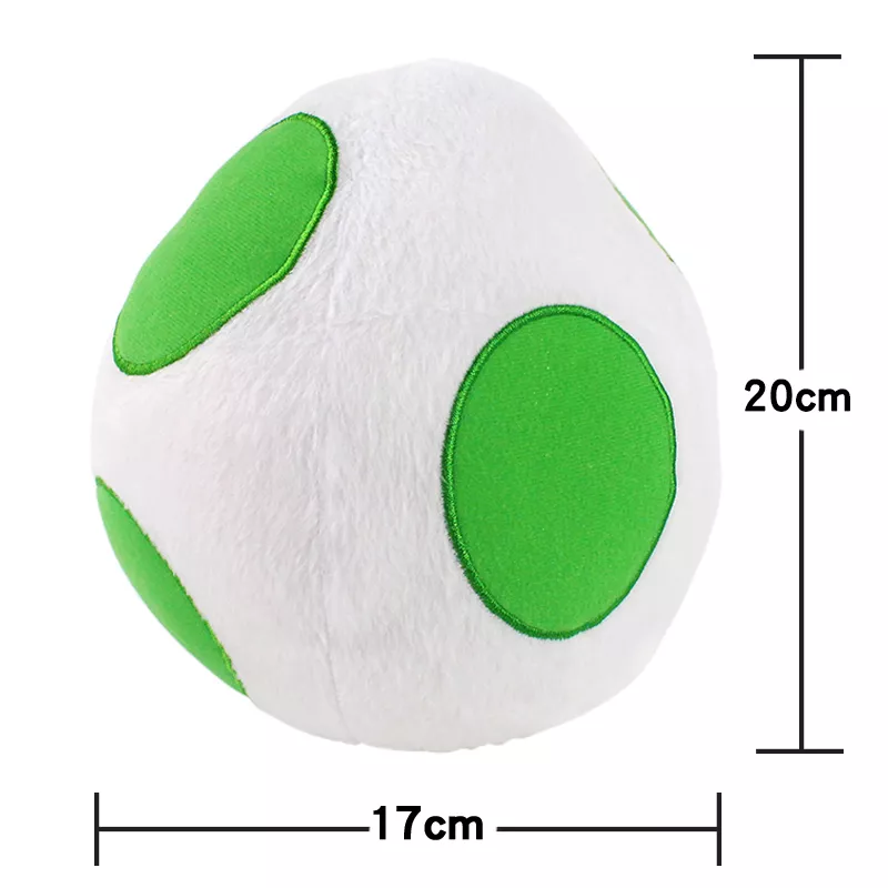 Pelúcia Super Mario Ovo Yoshi 20cm novo jogo clássico bonito super mario yoshi ovo de pelúcia brinquedos de pelúcia para o presente de natal de aniversário das crianças 2