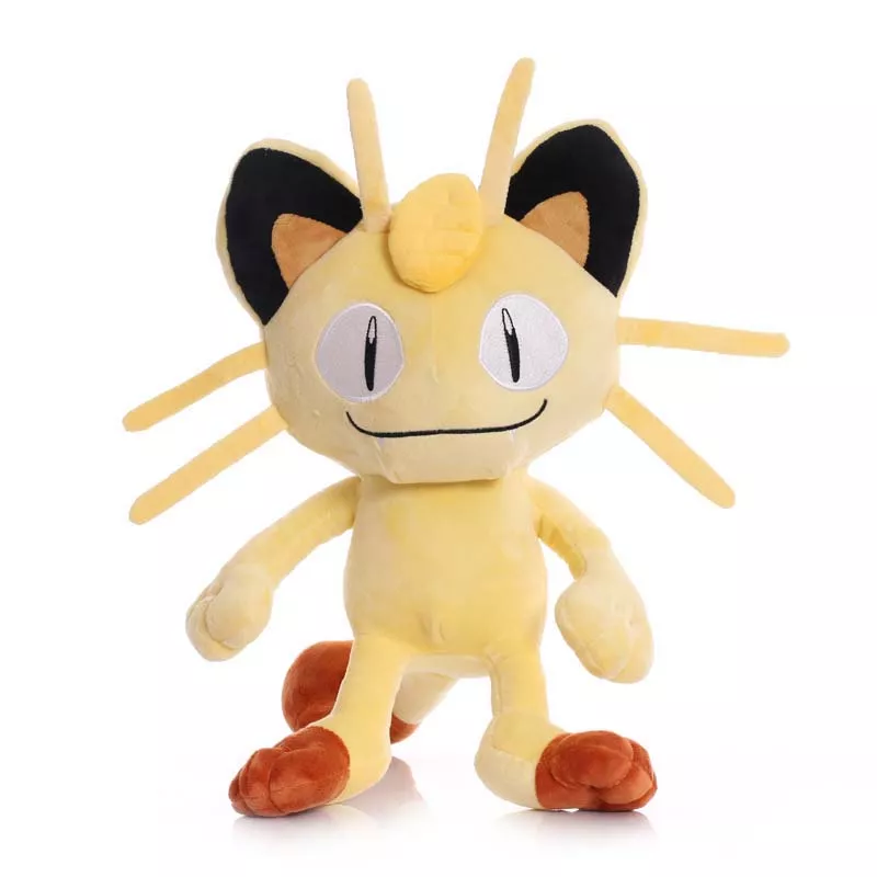 380652775 Pelúcia Pokemon 25cm Meowth brinquedos de pelúcia boneca meowth animais pelúcia macio bonecas presentes para crianças presentes aniversário