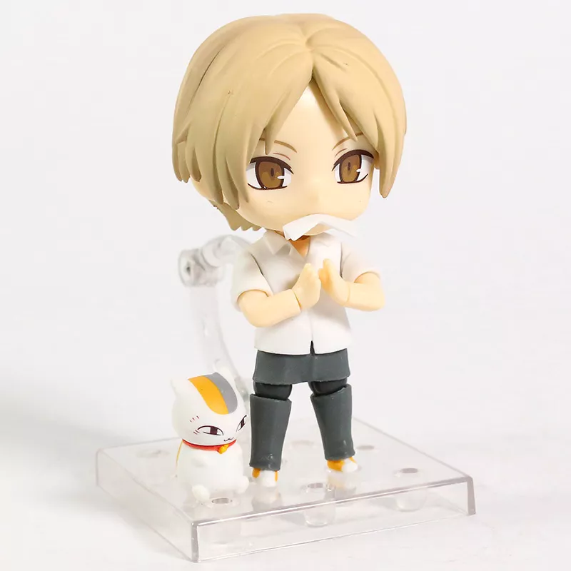 Action Figure Nendoroid Anime Natsume yuujinchou Boneco colecionável de pvc, ideal para coleção de amigos, takashi, natural e nyanko sensei 2