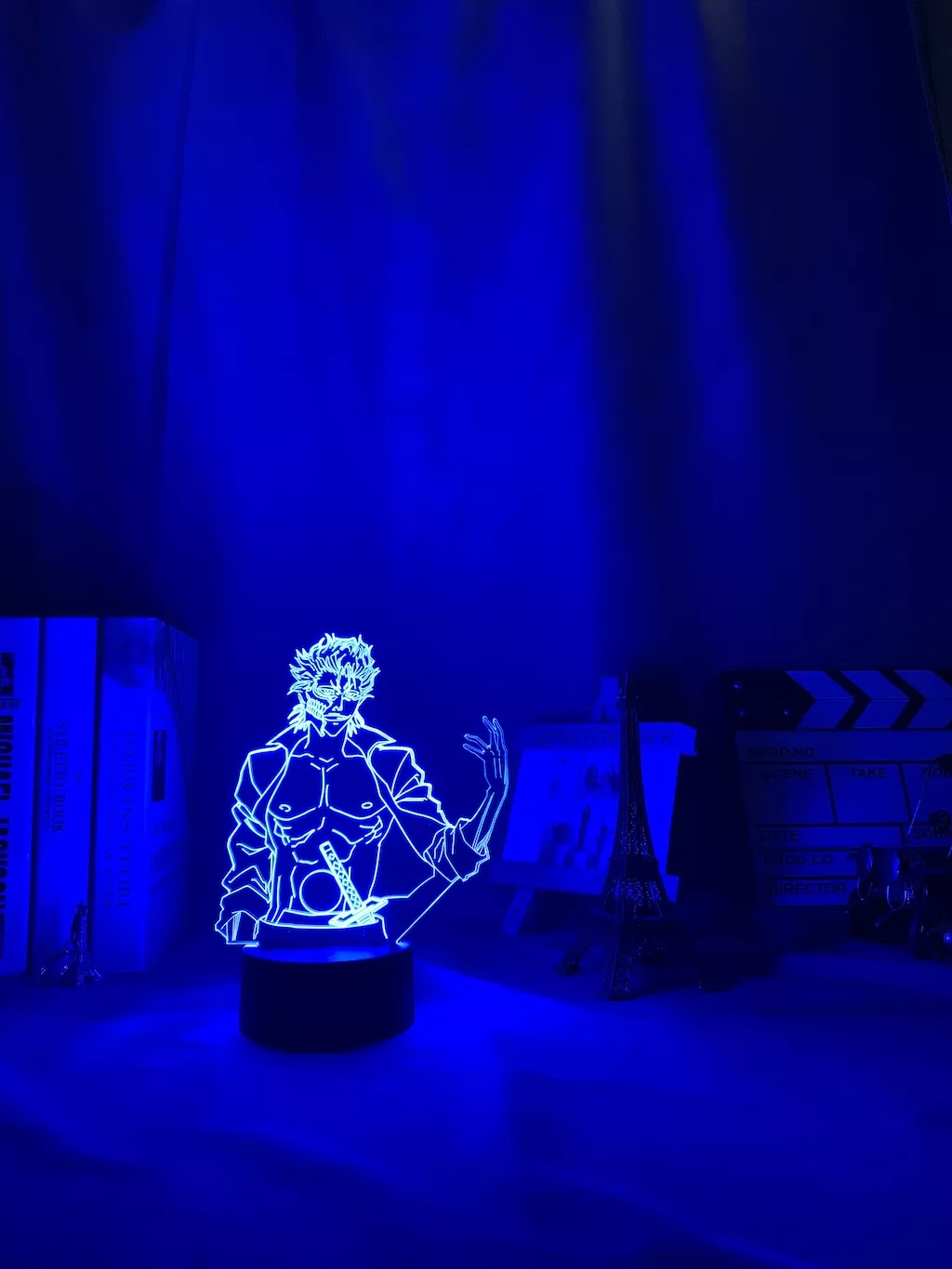 45461789 Luminária Bleach Anime lâmpada noturna de led acrílico cor branco, anime bleach mmjow jaegparte de cima, luz noturna para decoração de quarto, presente lixívia, luminária 3d neon