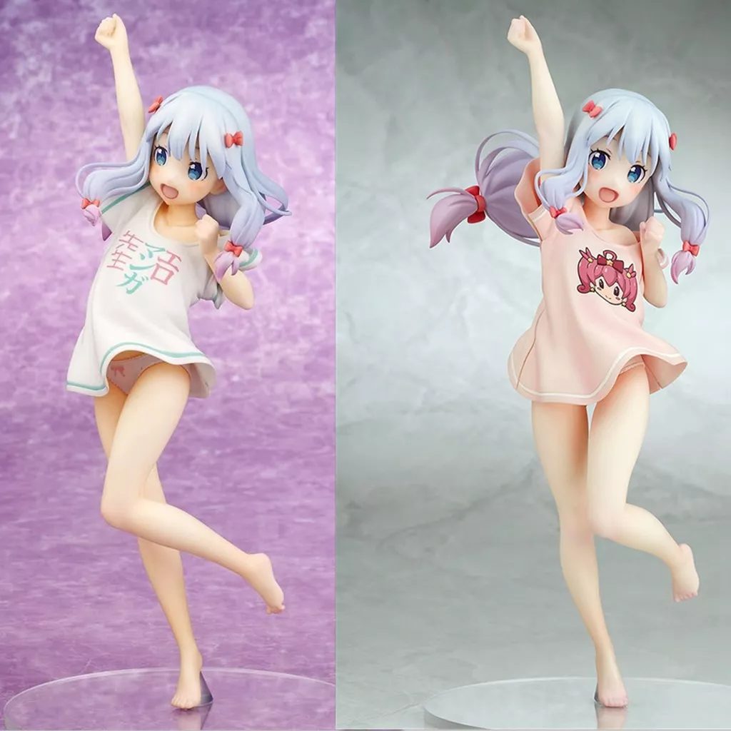 455519045 Action Figure Eromanga Sensei Anime 24cm sagiri izumi final modo meruru camiseta ver. Pvc figura de ação brinquedo sagiri izumi figura sexy