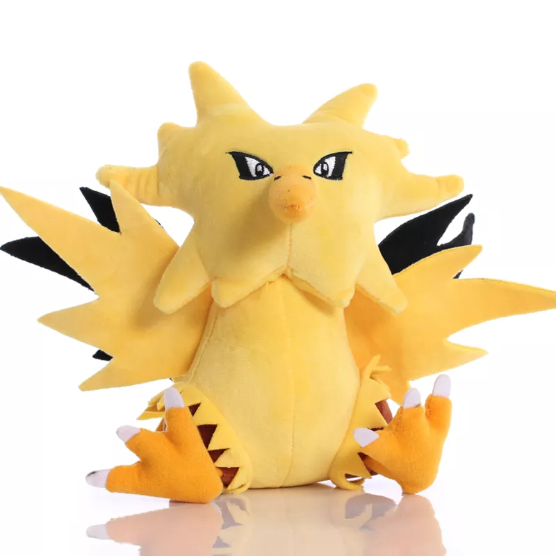 Pelúcia Pokemon Zapdos 20cm, brinquedos macios para crianças, presente para crianças, 1 peça 1