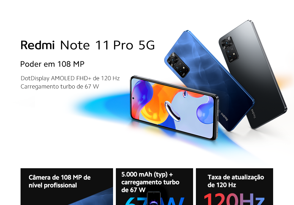 494594695 Smartphone Xiaomi Redmi Note 11 Pro 5G snapdragon 695 108mp câmera 67w turbo carregamento 5000mah novo smartphone versão global