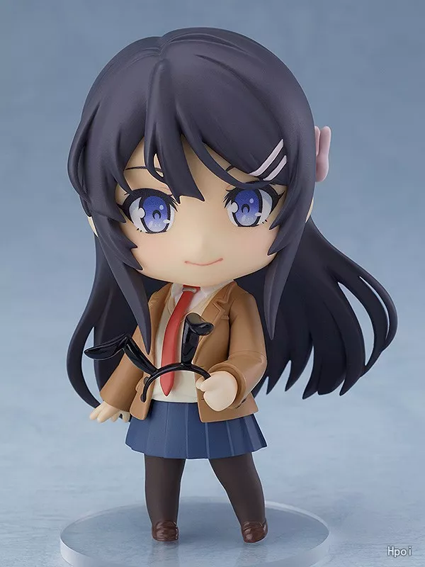 Action Figure Nendoroid Anime 10cm Rascal Doesn't Dream of Bunnygirls sakurajima mai sonho da irmã #1124 figura de ação pvc anime bonito coleção modelo brinquedos 2