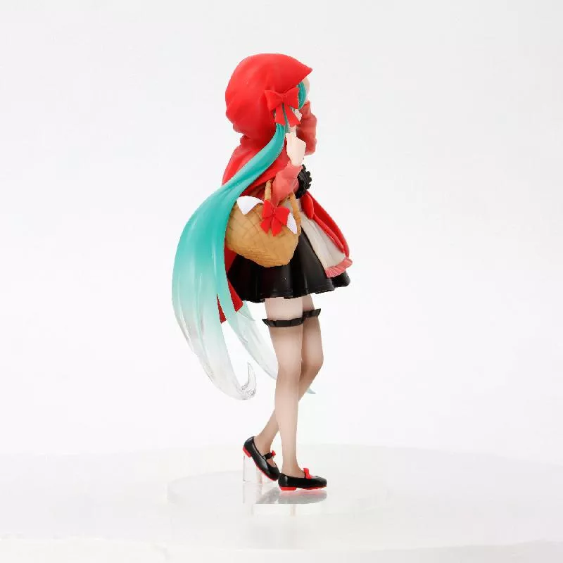 Action Figure Vocaloid hatsune miku figura de ação pouco vermelho equitação capa conto de fadas série 22cm anime boneca modelo brinquedos 1