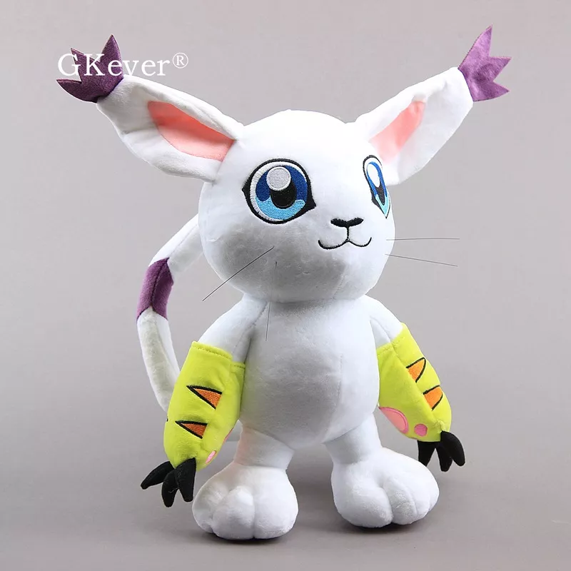 Pelúcia Digimon anime tailmon pelúcia brinquedo macio enchido bonecas 31 cm presente das crianças 2