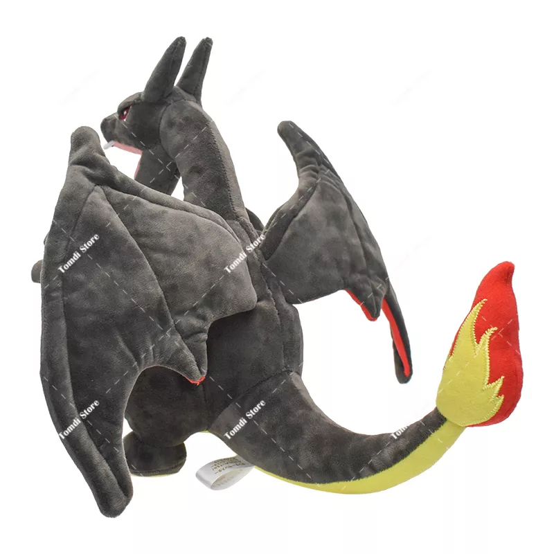 Em promoção! A Takara Tomy 24cm Pokemon Shiny Charizard De Pelúcia Preto  Dragão De Pelúcia Cartoon Macio Boneca De Presente Das Crianças