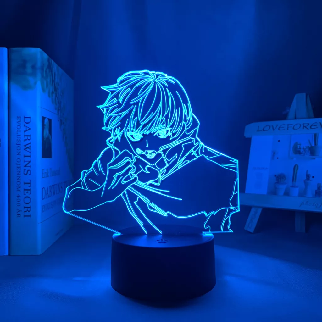 Luminária Toge Inumaki Anime lâmpada noturna led, luz noturna para presente de aniversário, lâmpada noturna toge inumaki 3