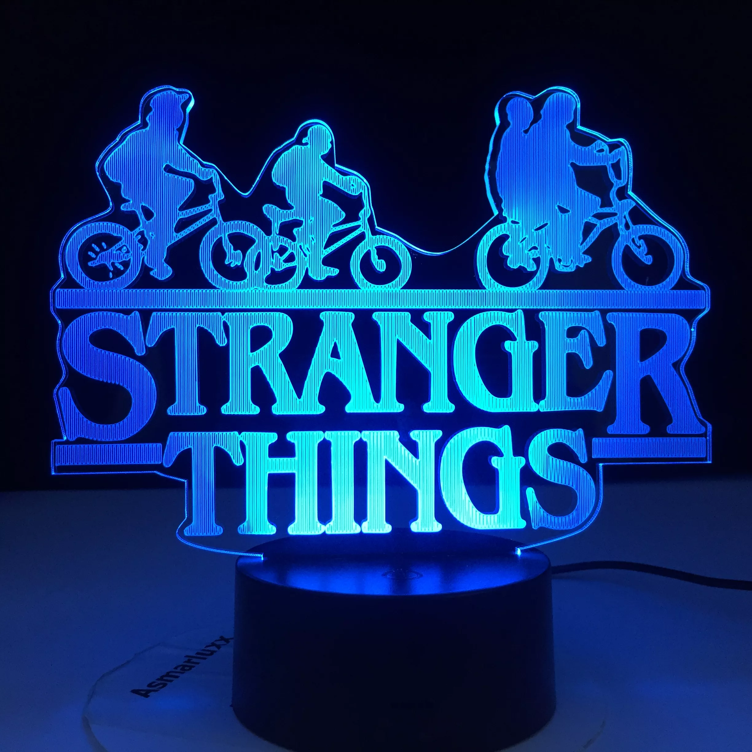 Luminária Stranger Things tv série led night light 7 cores mudando sensor de toque quarto nightlight candeeiro mesa melhor presente 1