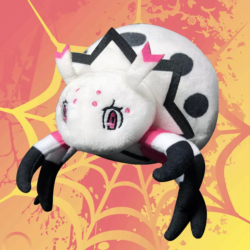 696652649 Pelúcia Anime So I'm A Spider So What 18cm nova reencarnação aranha como anime em torno bonito aranha aranha boneca cura inseto boneca branco tecido brinquedo de pelúcia