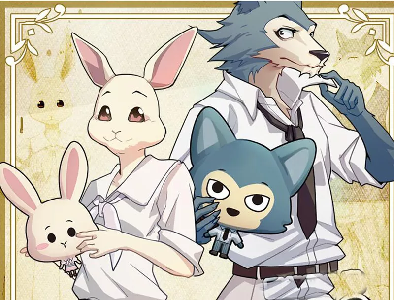 Pelúcia Anime beastars legosi haru cosplay boneca de pelúcia bonito lobo coelho veado animal algodão 30cm boneca brinquedos decoração 2