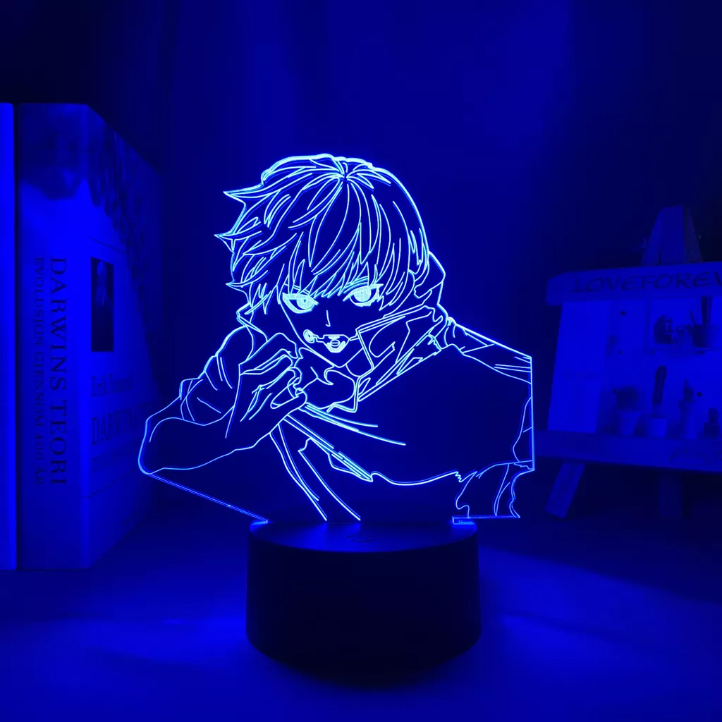 731248796 Luminária Toge Inumaki Anime lâmpada noturna led, luz noturna para presente de aniversário, lâmpada noturna toge inumaki
