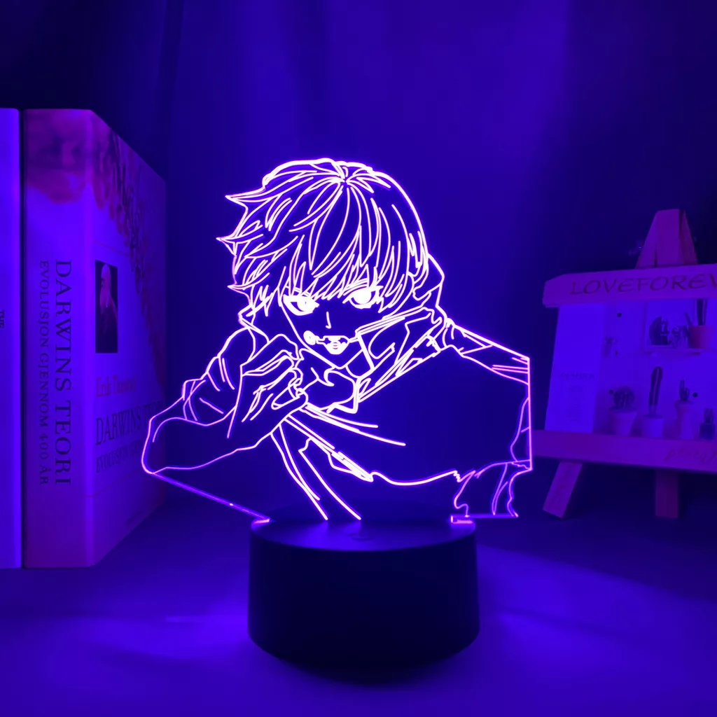 Luminária Toge Inumaki Anime lâmpada noturna led, luz noturna para presente de aniversário, lâmpada noturna toge inumaki 1