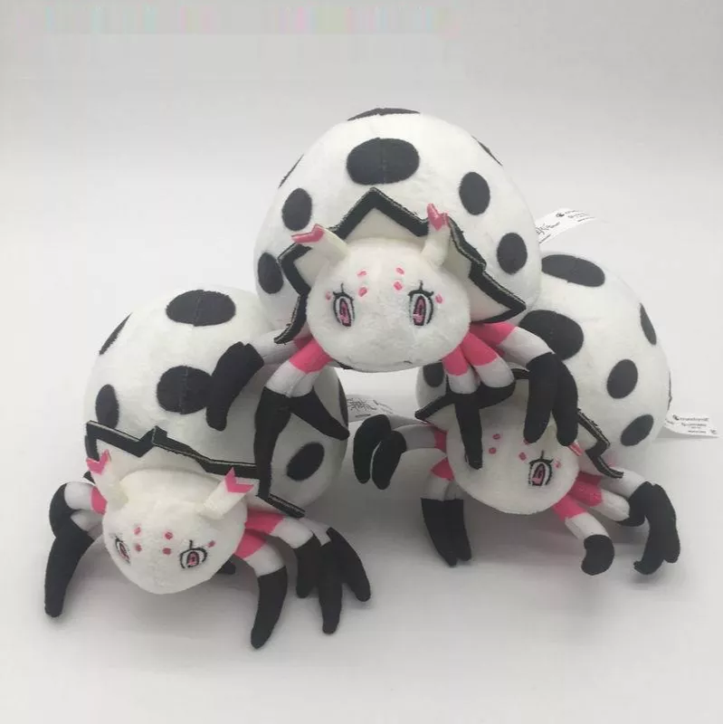 781555879 Pelúcia Anime So I'm A Spider So What 18cm nova reencarnação aranha como anime em torno bonito aranha aranha boneca cura inseto boneca branco tecido brinquedo de pelúcia