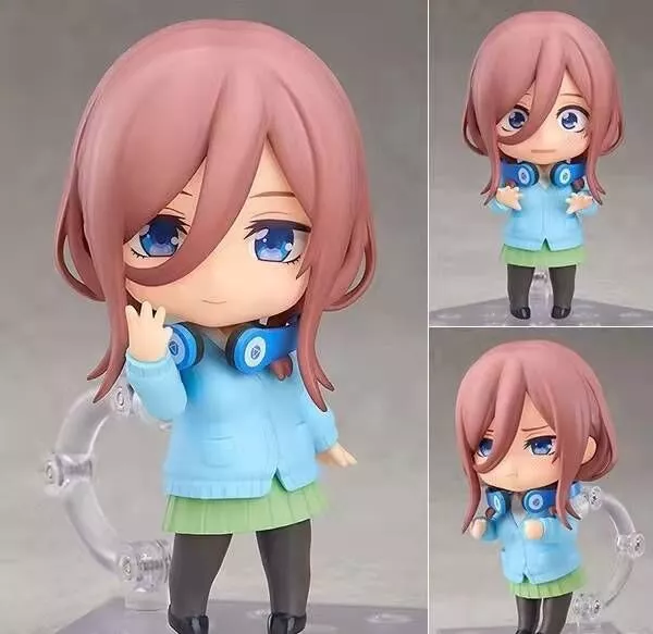 Action Figure Nendoroid Anime 10cm Quintessential Quintuplets nakano miku action figure brinquedos coleção boneca presente de natal com caixa 1