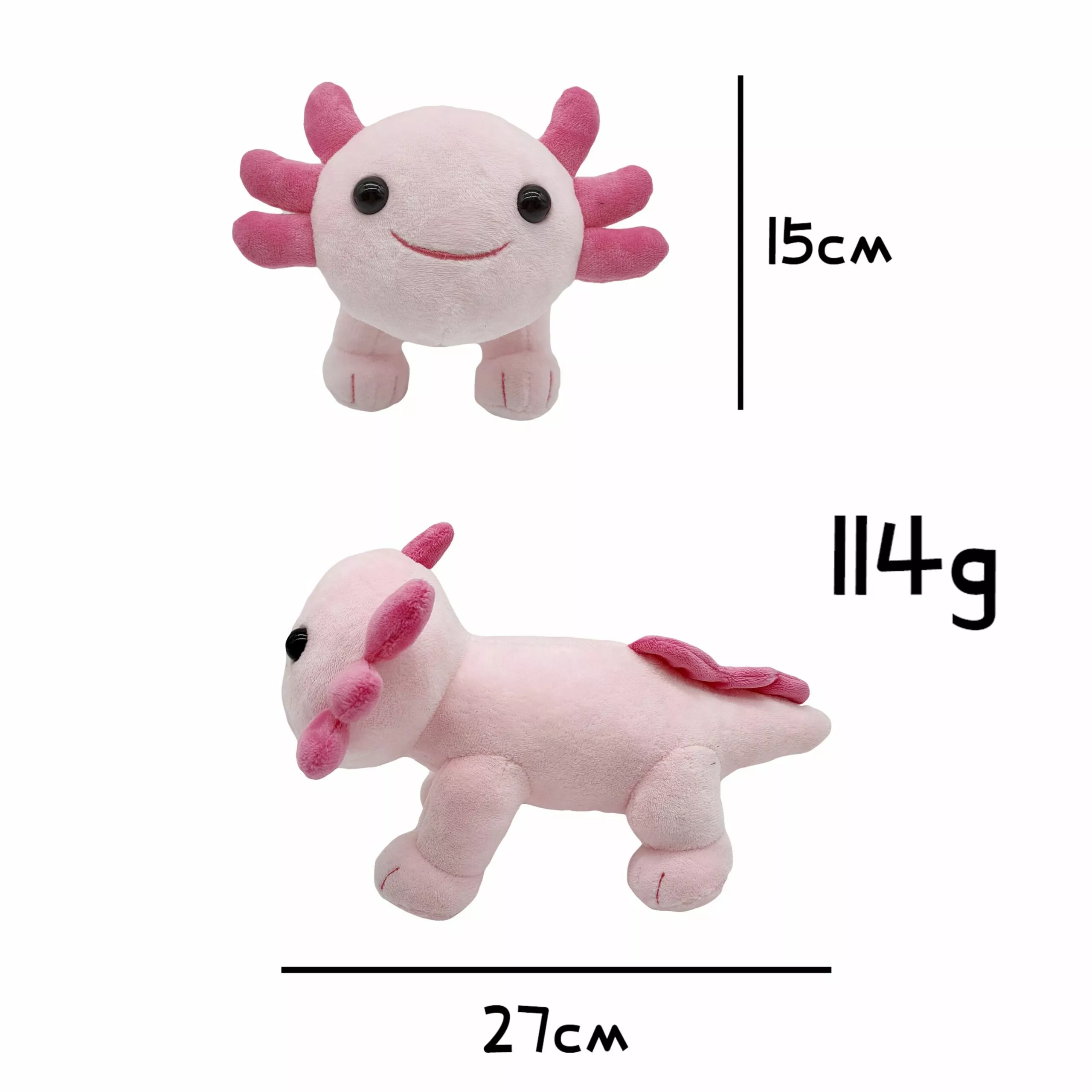 Pelúcia Kawaii axolotl brinquedo de pelúcia animal de pelúcia axolotl plushies figura boneca dos desenhos animados animal macio rosa axolotl bonecas recheadas para presentes das crianças 2