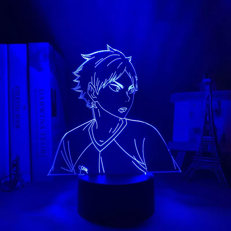 949467467 Luminária Haikyuu luz noturna para decoração de quarto eita, semi-iluminação para crianças, presente de aniversário, lâmpada 3d de mangá