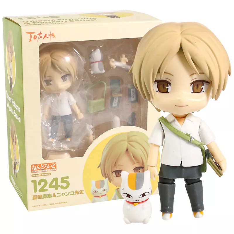 Action Figure Nendoroid Anime Natsume yuujinchou Boneco colecionável de pvc, ideal para coleção de amigos, takashi, natural e nyanko sensei 1