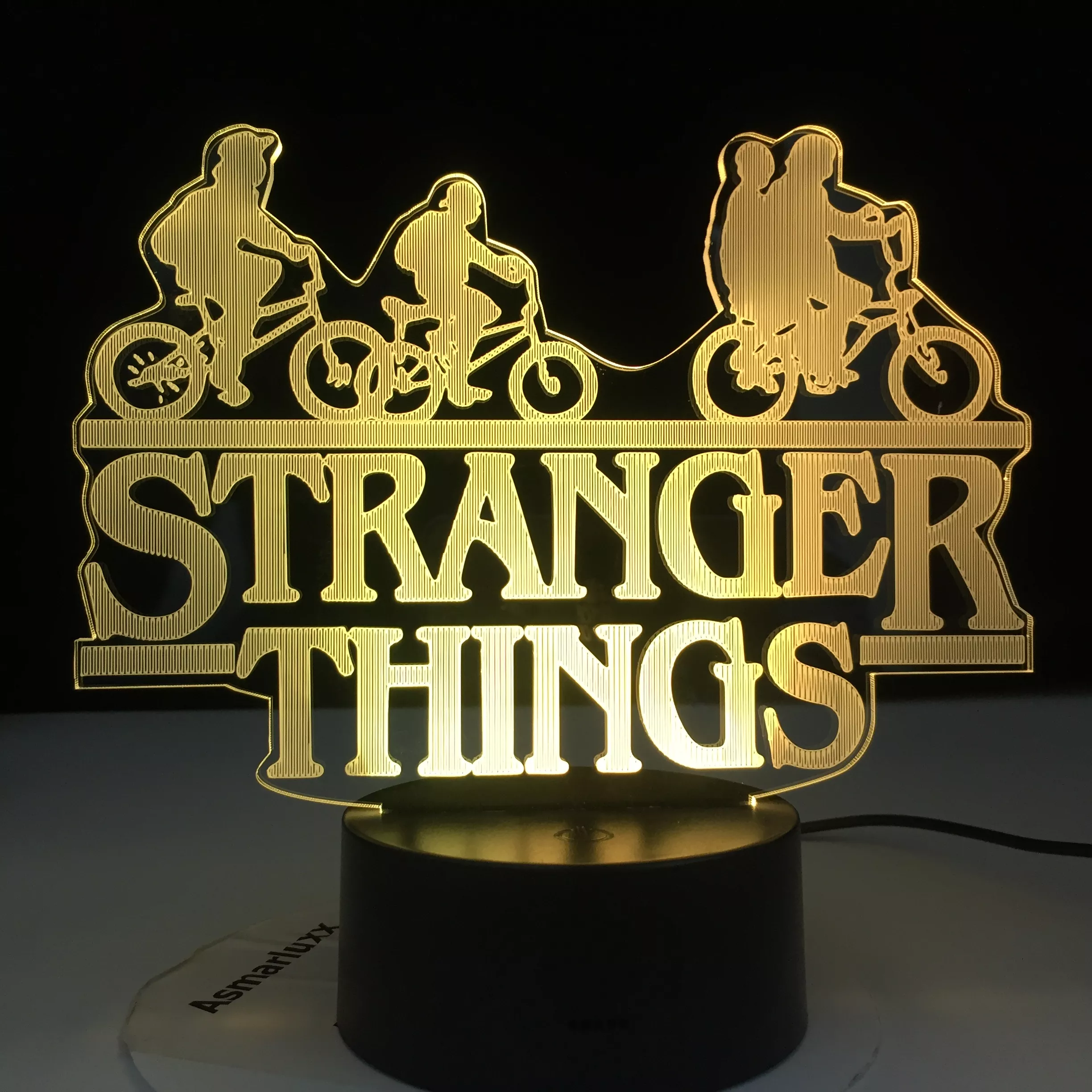 Luminária Stranger Things tv série led night light 7 cores mudando sensor de toque quarto nightlight candeeiro mesa melhor presente 5
