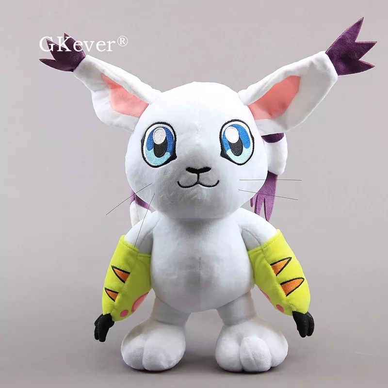Pelúcia Digimon anime tailmon pelúcia brinquedo macio enchido bonecas 31 cm presente das crianças 1