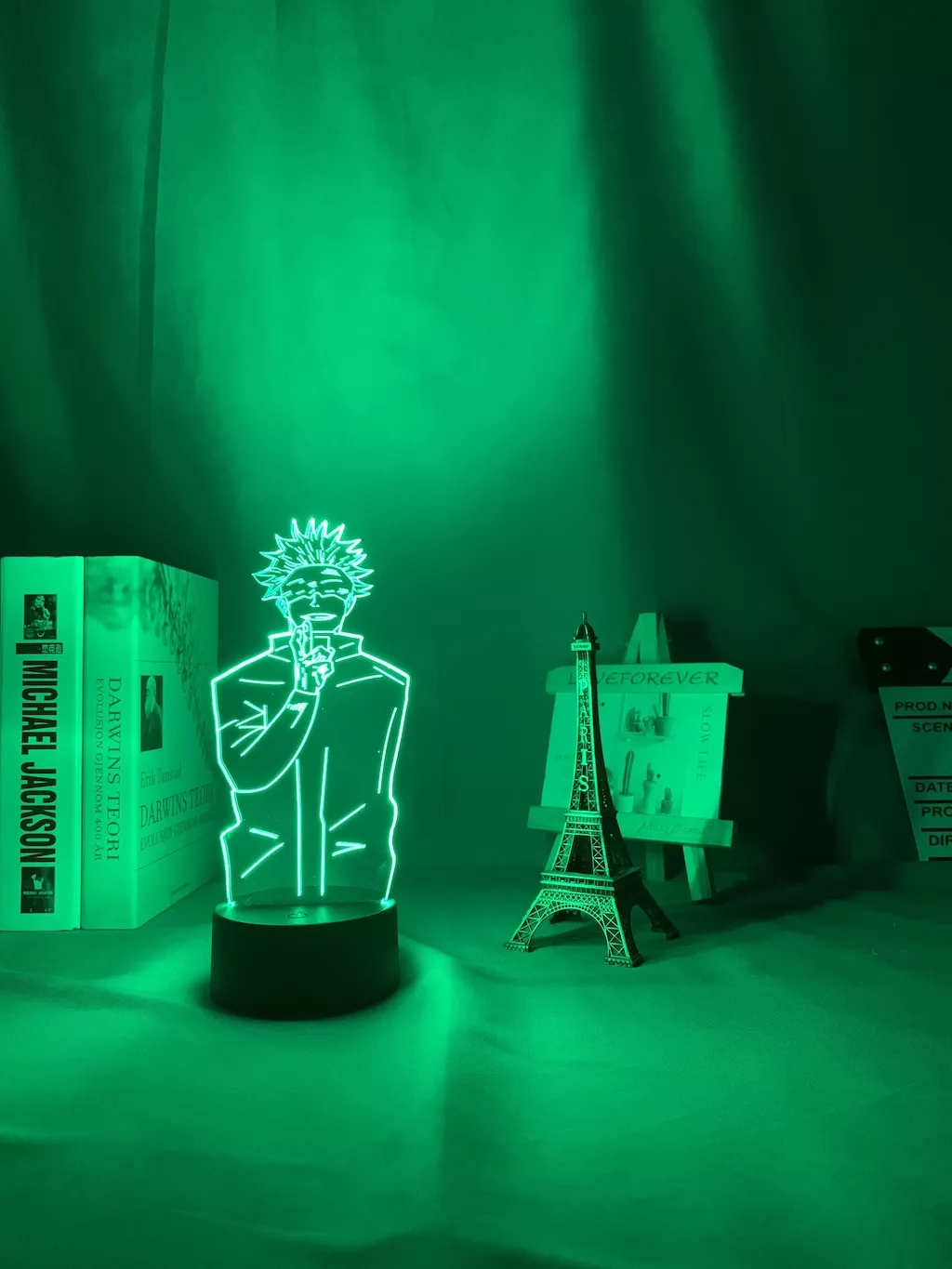 995789128 Luminária Jujutsu Kaisen Anime lâmpada noturna led para decoração do quarto, luz noturna led para decoração de aniversário satsuper gojo