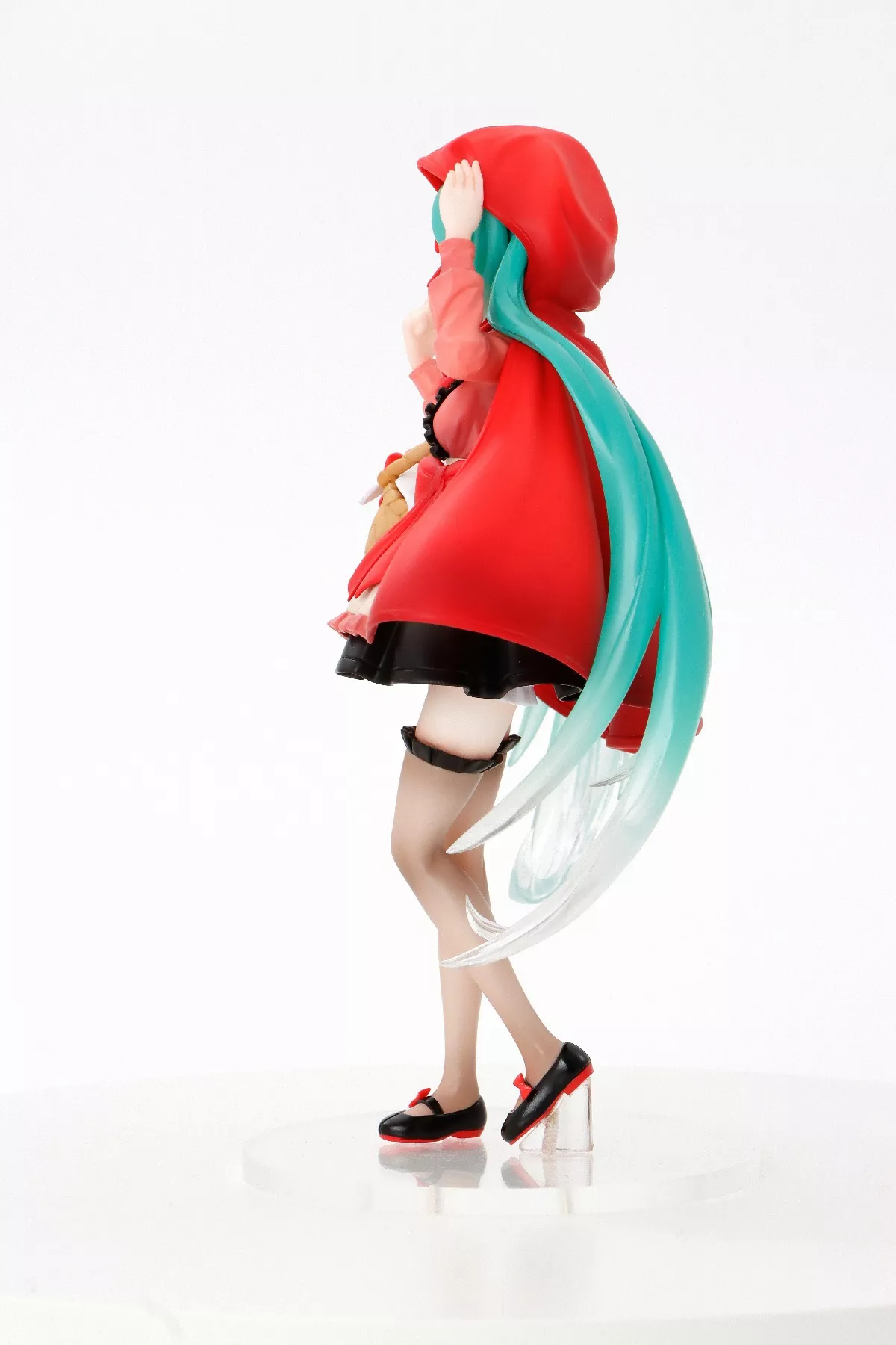 999465895 Action Figure Vocaloid hatsune miku figura de ação pouco vermelho equitação capa conto de fadas série 22cm anime boneca modelo brinquedos