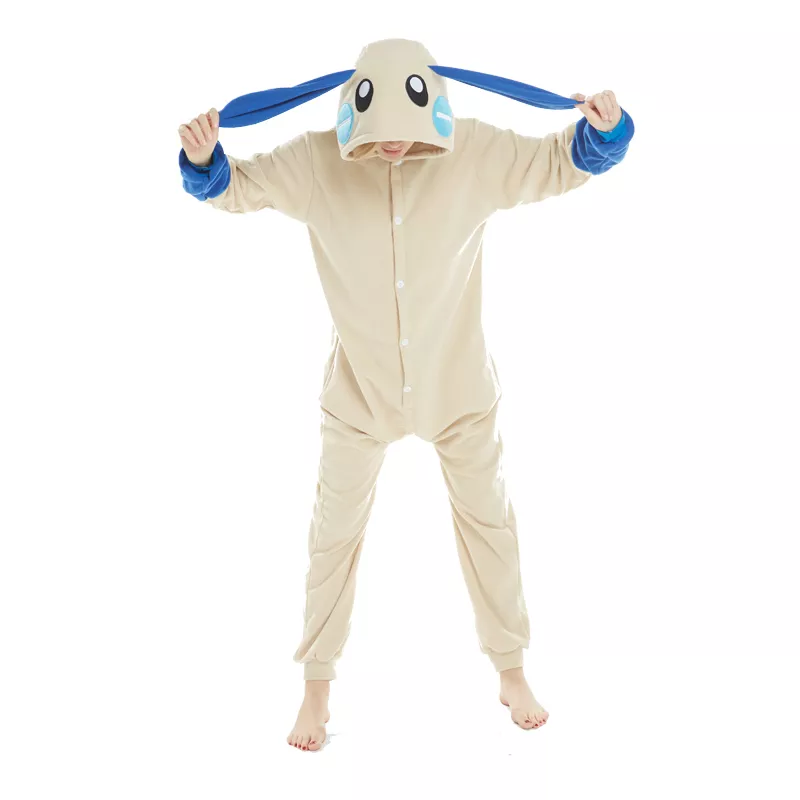 1002482238 1 Pijama Pokemon fantasias cosplay menos azul coelho kigurumi adulto onesies animal tubarão pijamas lemur pikachu pijamas pijamas