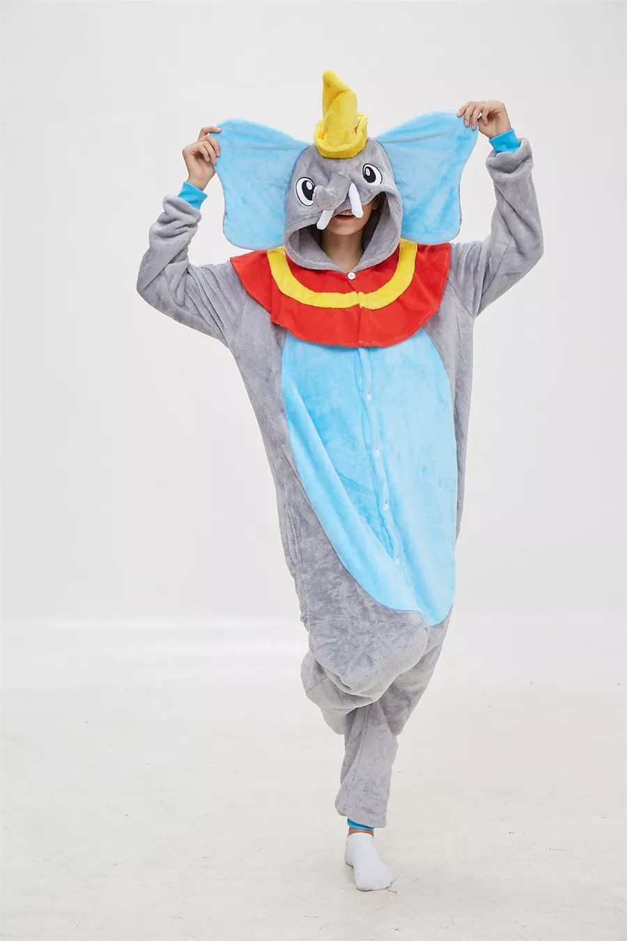 Bonito do bebê trajes kawaii animais cosplay inverno quente macacão  crianças roupa festival presente flanela roupas