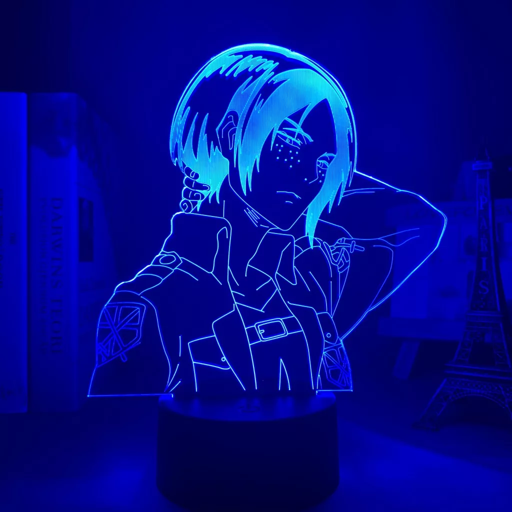 1203162752 1 Luminária Attack on Titan Anime lâmpada acrílica 3d ymir luz noturna de led para decoração de quartos em titan on, ymir