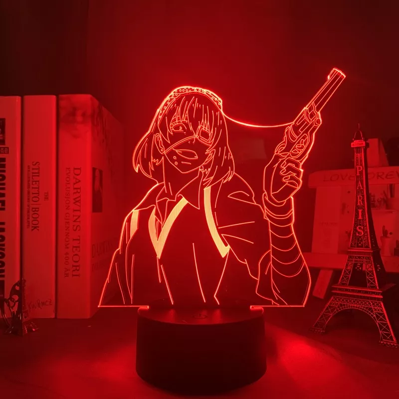 1303057742 1 Luminária Kakegurui Luz noturna de led midari ikishima, luz noturna colorida para decoração de quarto, presente em anime, ikishima,