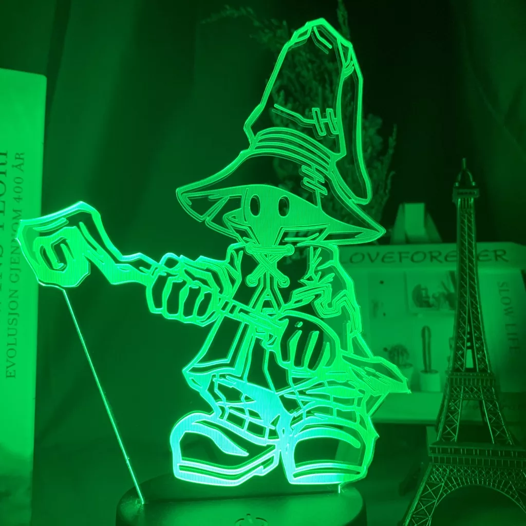 1410400422 1 Luminária Final Fantasy vivi ornitier, luz noturna led que muda de cor, luz decorativa de quarto, presente legal para crianças, lâmpada de cabeceira