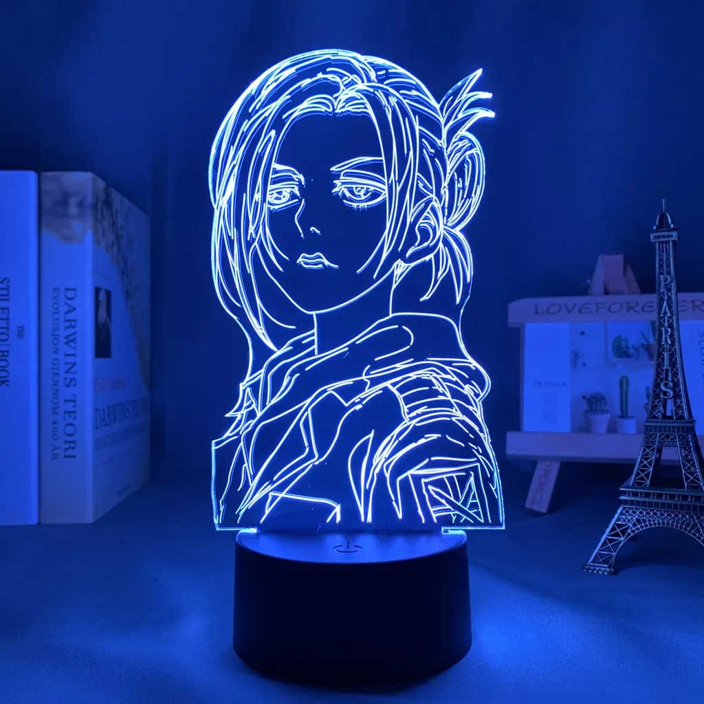 1433502277 1 Luminária Attack on Titan Anime lâmpada de led do anime em 3d ring, lâmpada para decoração de casa, presente de aniversário, manga de attack on titan, lâmpada noturna