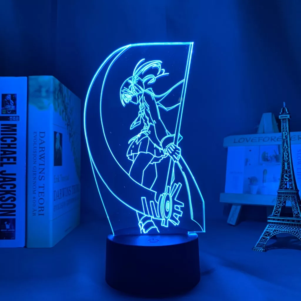 Luminária Soul Eater Anime lâmpada noturna led soul eater, em anime 3d, luz noturna para decoração da casa, de aniversário, presente 2