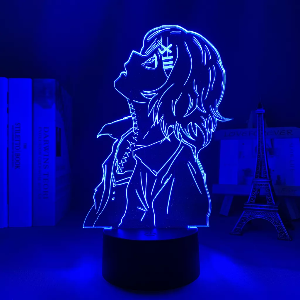 1492202162 1 Luminária anime tokyo ghoul para decoração de quarto, luz noturna led tokyo ghoul