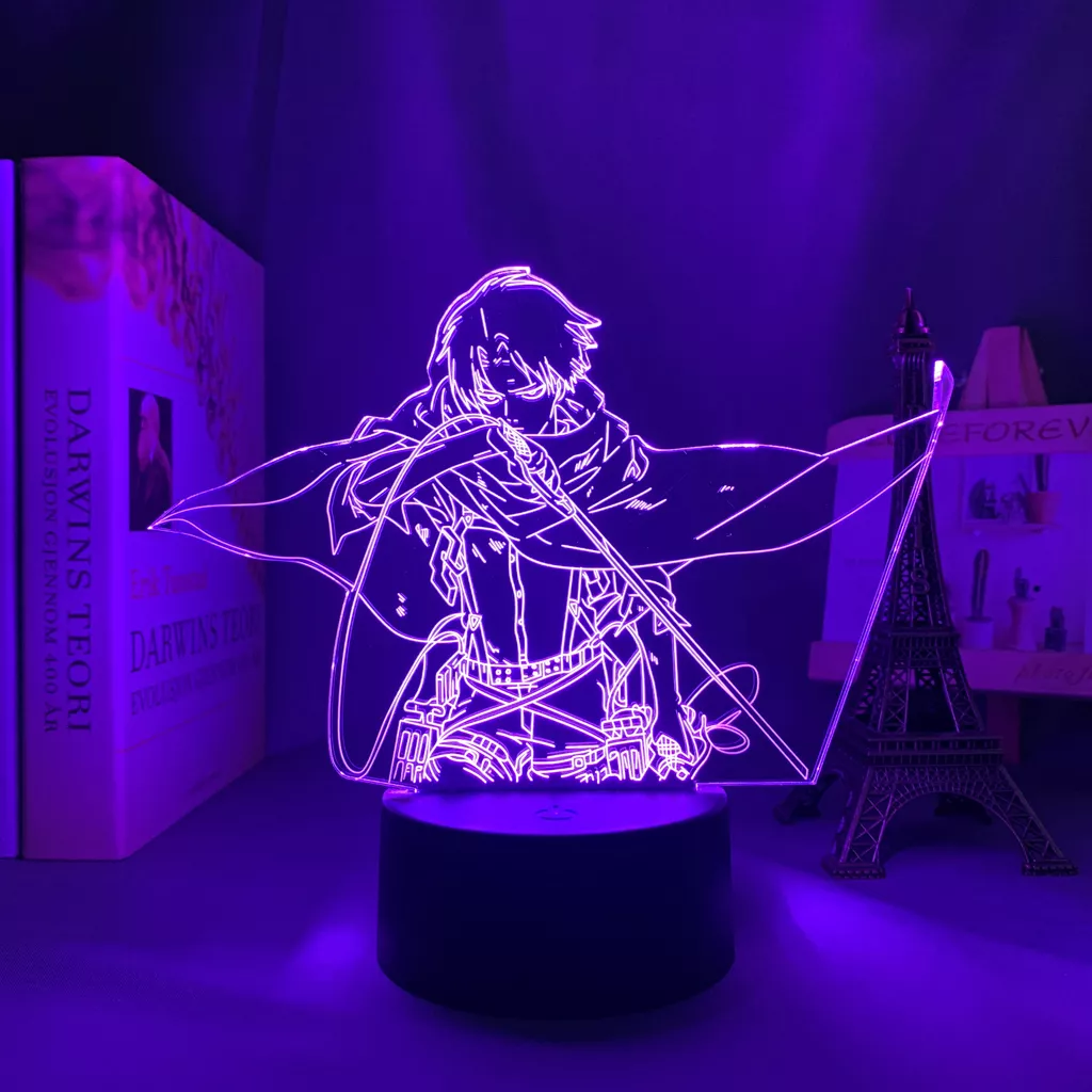 Yagami – Lâmpada noturna de LED de acrílico, presente de anime, nota de  morte, para decoração de quarto infantil, luz noturna