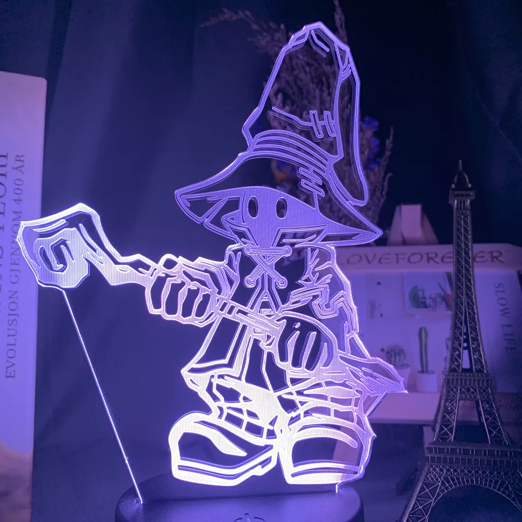 1676335877 1 Luminária Final Fantasy vivi ornitier, luz noturna led que muda de cor, luz decorativa de quarto, presente legal para crianças, lâmpada de cabeceira