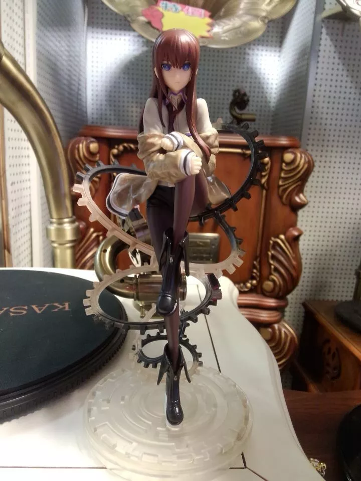 Action Figure Anime Steins Gate japonês 3 geração, makise kurisu ver. Boneco de pvc em escala 1/7, modelo de figura de ação em pvc, presente para boneco de brinquedo 2