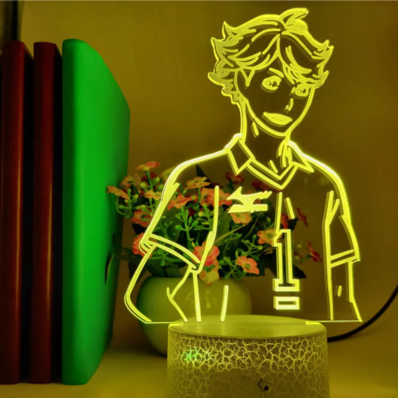 262394181 1 Luminária Haikyuu Anime Haikyuu-lâmpada para decoração residencial de led