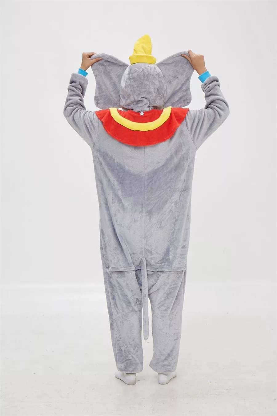 289002240 1 Pijama Adulto Dumbo, pijama de desenho animado, cosplay kigurumi, roupa de dormir