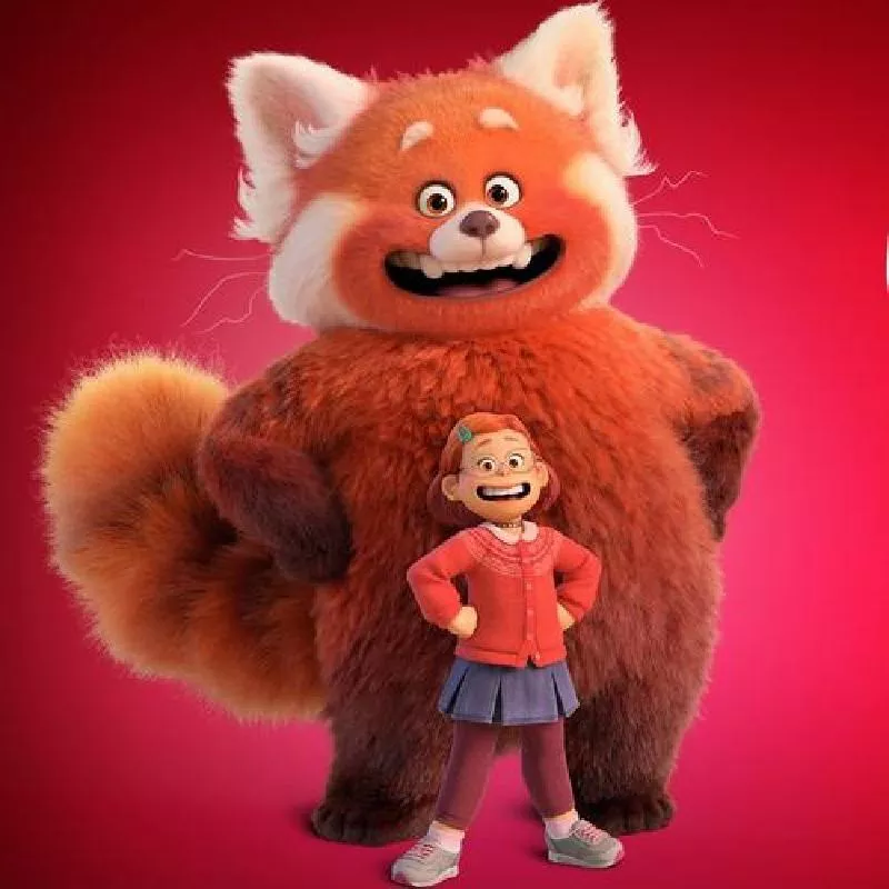 Pelúcia Disney Pixar Red Crescer É Uma Fera Turning Red dos desenhos animados kawaii urso plushies anime periférico bonito animal panda vermelho brinquedos de pelúcia boneca presentes para crianças 1